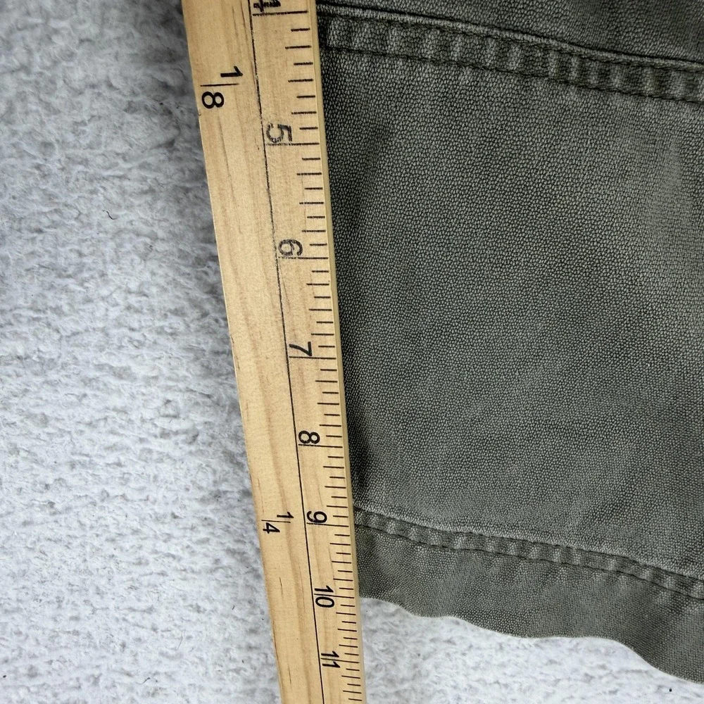 Ocean Pacific Cargo Shorts Mens 36 Green Cotton Canvas Y2K Hiking Utility VTG